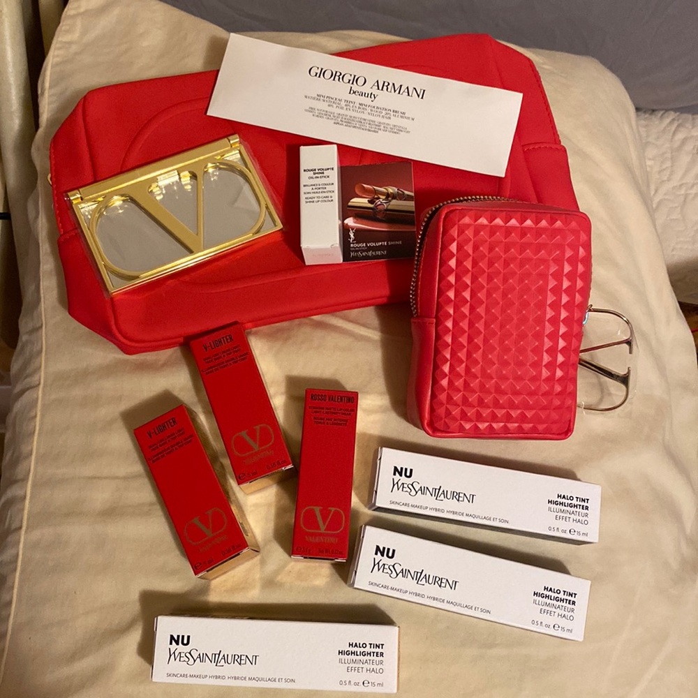Women’s Valentino and Yves Saint Laurent make up set